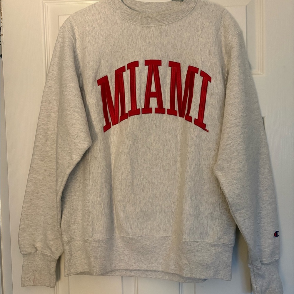 Champion Light Gray Miami Crewneck